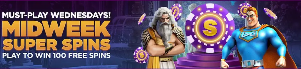 Super Slots Casino Midweek Super Spins