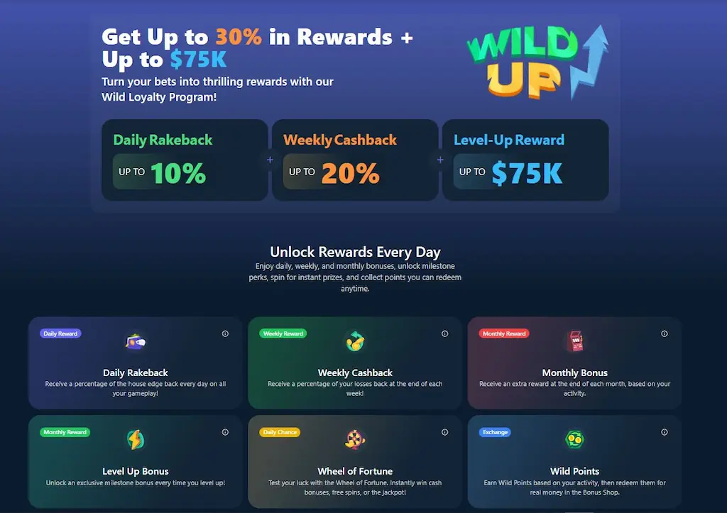 Wild.io Casino VIP
