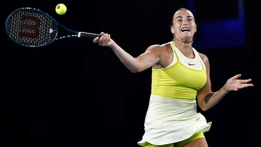 Aryna Sabalenka, a two-time Australian Open women's singles champion