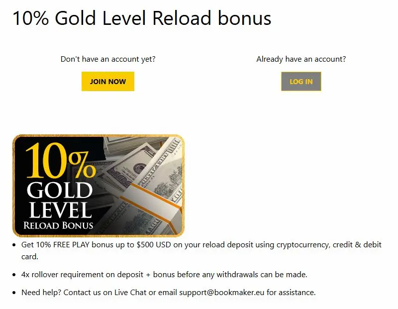 Bookmaker Sportsbook Reload Bonus Feb 2026