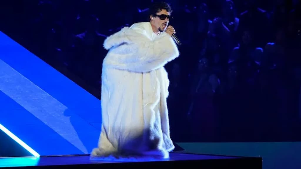 Bad Bunny performing - Bad Bunny Super Bowl 60 Halftime Show Odds & Best Bets cover