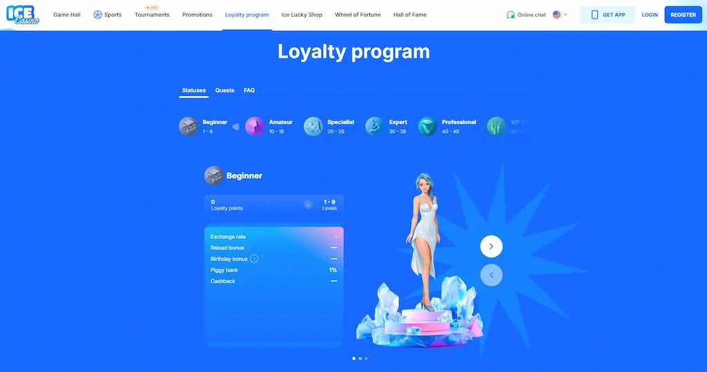 Ice Casino Rewards Program Apr 2026