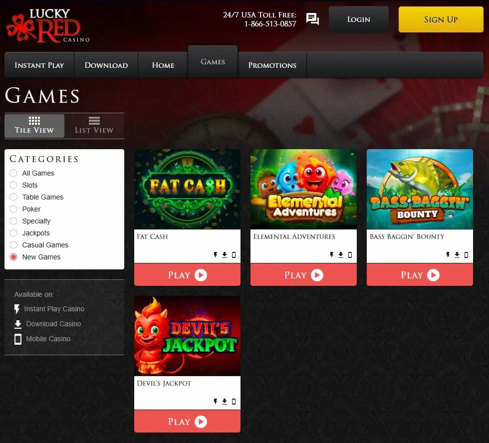 Lucky Red Casino RTG Casinos Apr 2026