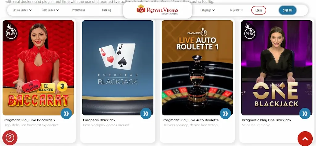 Royal Vegas Casino Features Apr 2026