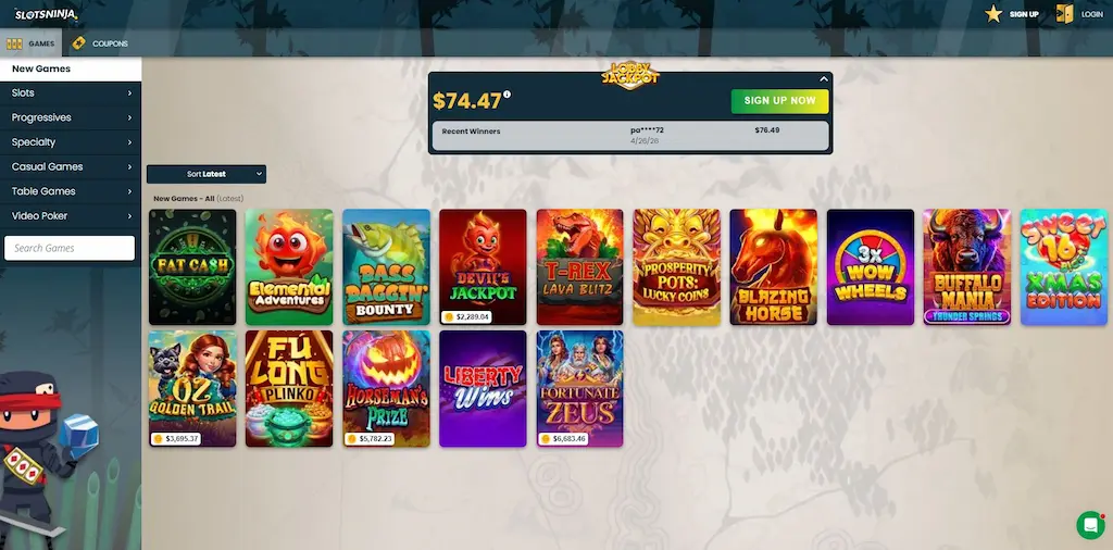 Slots Ninja RTG Casinos Apr 2026