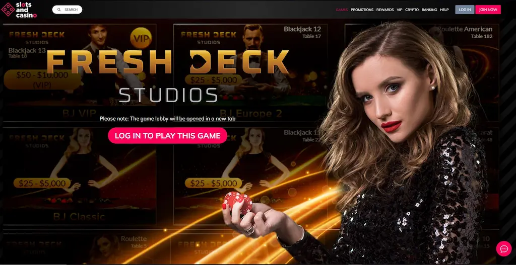 SlotsandCasino Live Casino Apr 2026
