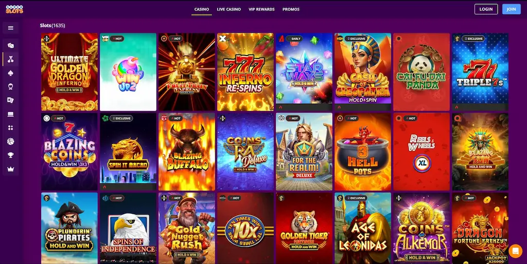 SuperSlots Casino Betsoft Apr 2026