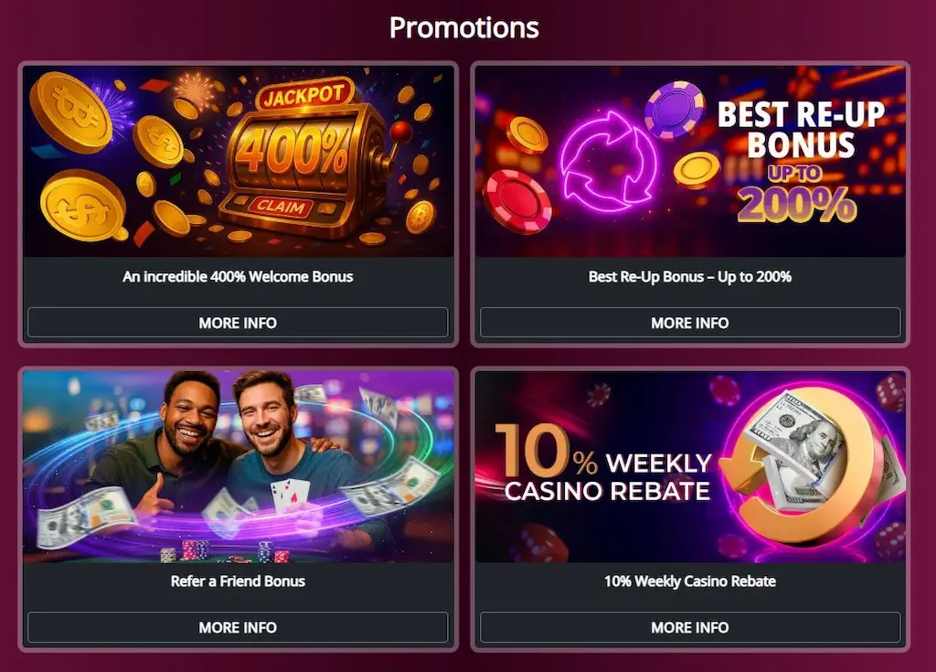 The Online Casino Other Bonuses and Promotions Apr 2026