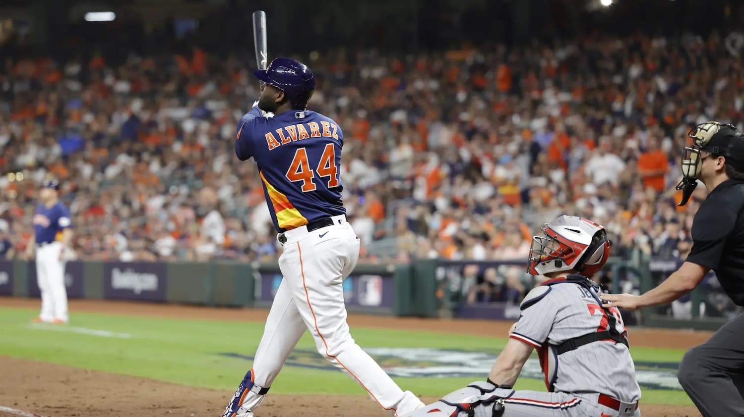 Yordan Alvarez is one of the best hitters in baseball this year, hitting .305 with 20 home runs and 65 total hits - Brewers Astros Picks