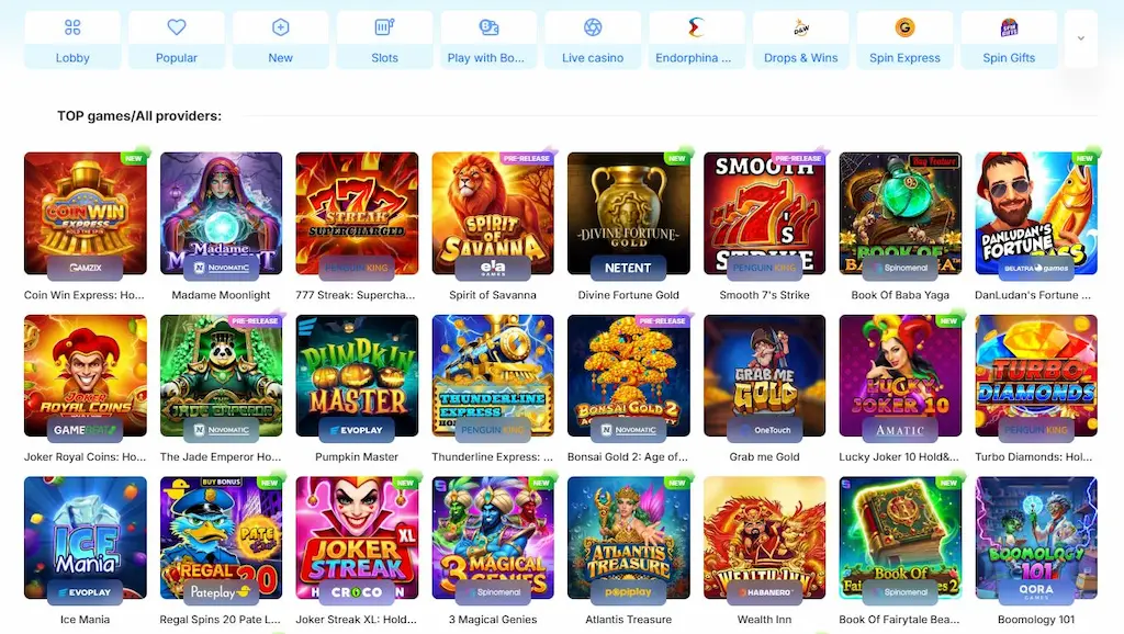 Ice Casino Games May 2026