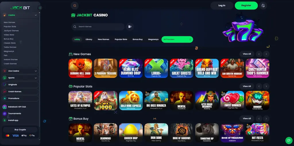JackBit Casino Features May 2026