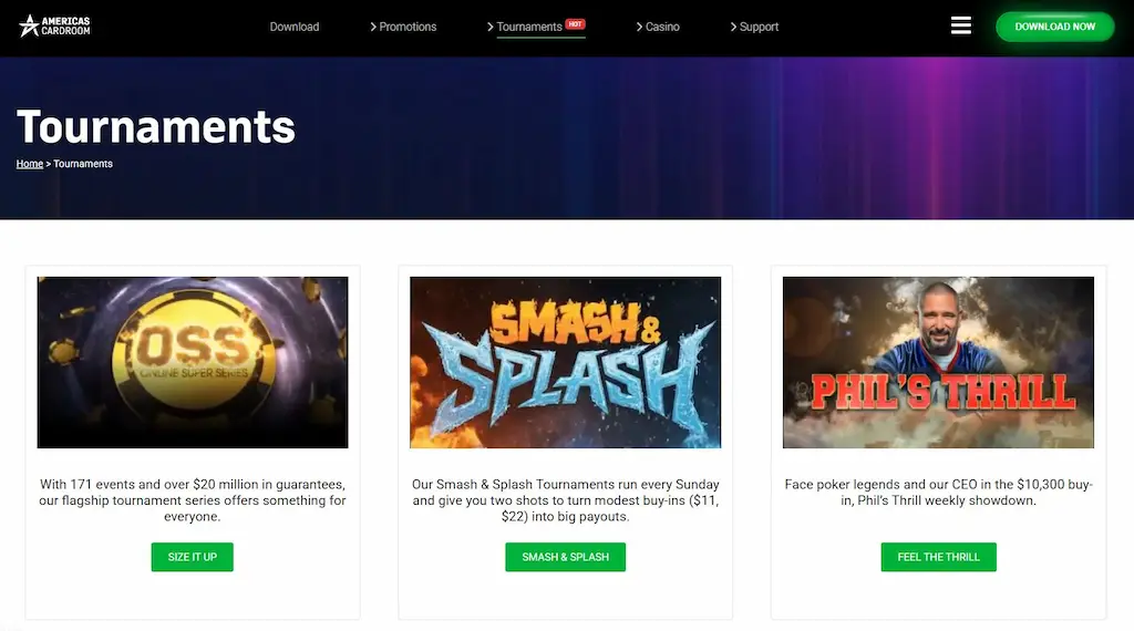 acr poker games and tournaments may 2026