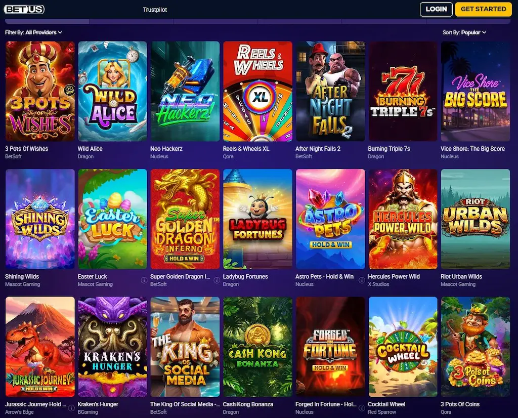 betus casino games may 2026