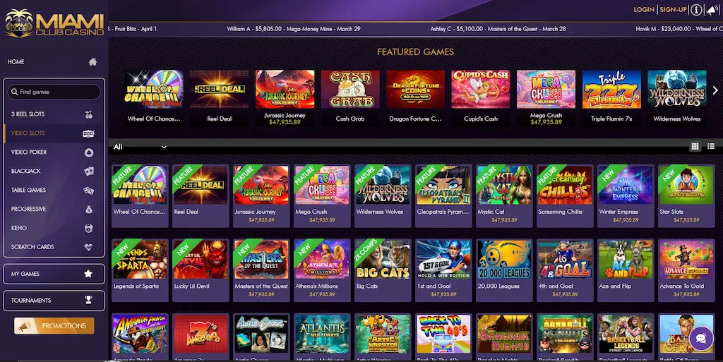 miami club casino games may 2026