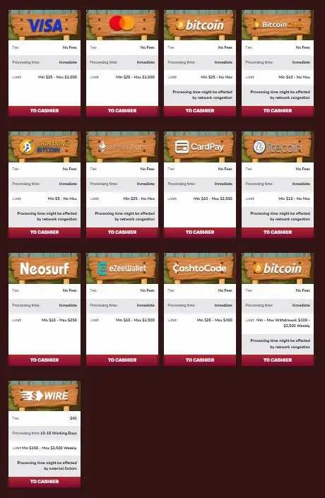 red stag casino banking options may 2026