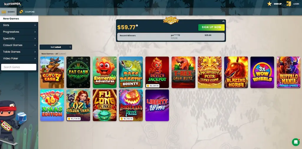slots ninja casino games may 2026