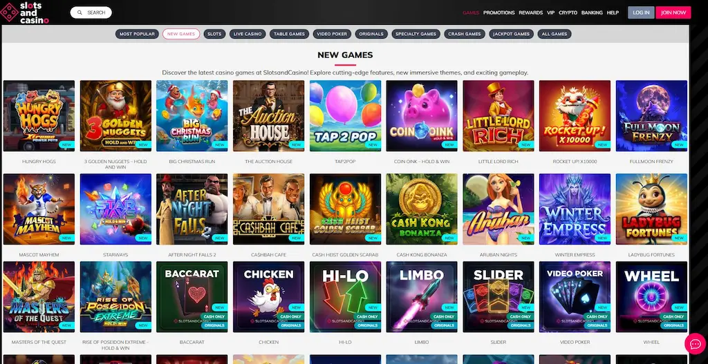 slotsandcasino games may 2026
