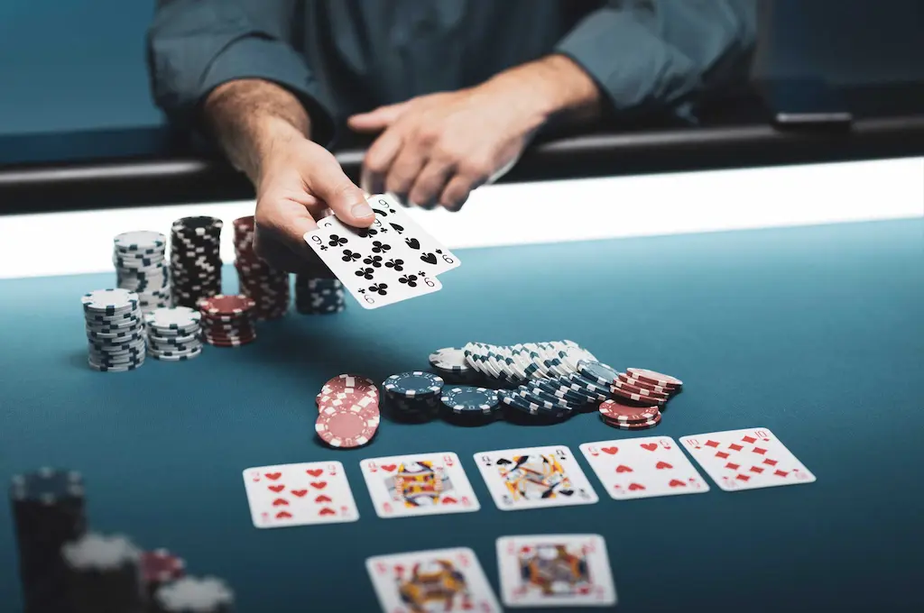 texas hold'em poker game lost