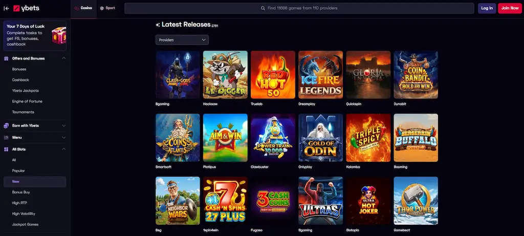 ybets casino games may 2026