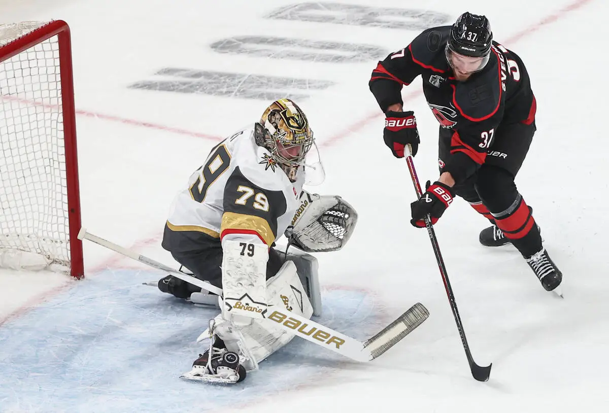 Andrei Svechnikov and Carter Hart