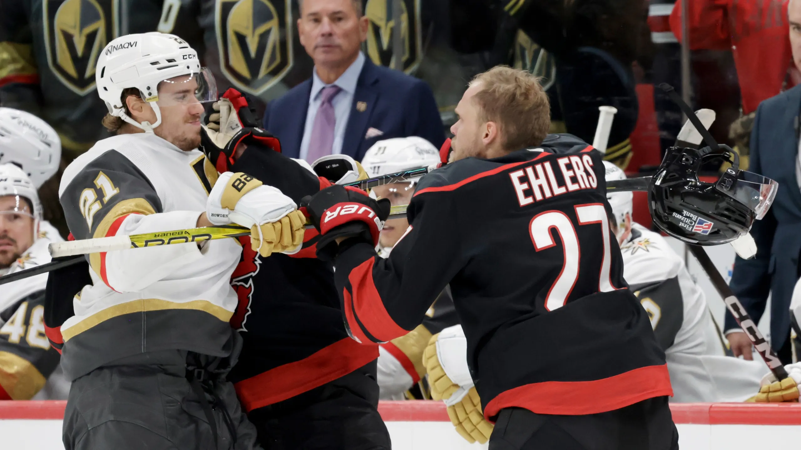 Brett Howden and Nikolaj Ehlers