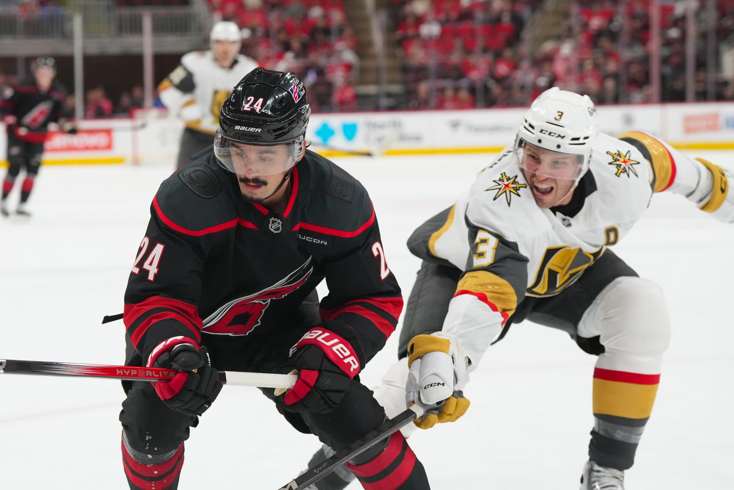 Seth Jarvis and Brayden McNabb
