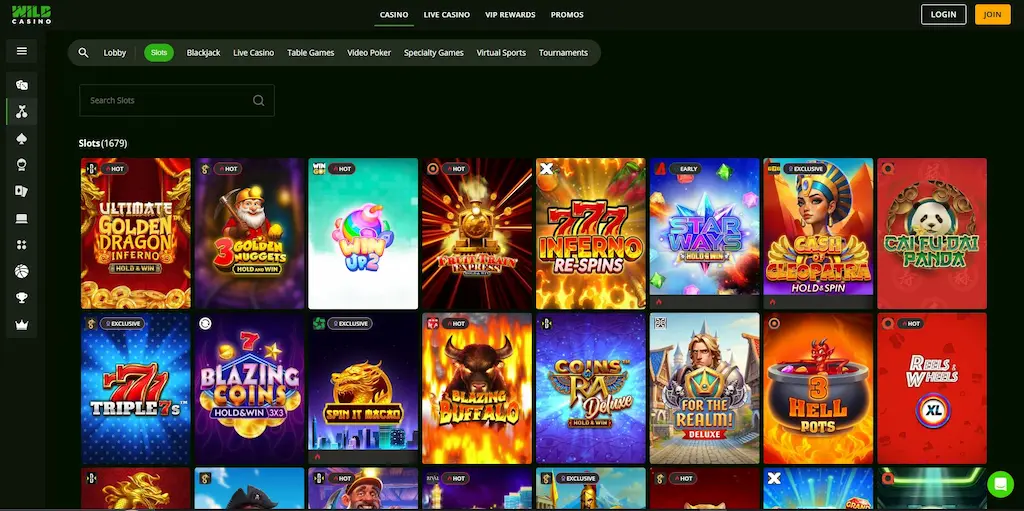 wild casino slot games june 2026